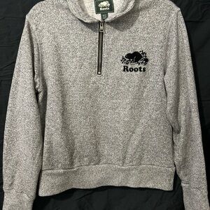 Roots Heather Gray Quarter-Zip Pullover